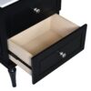 Bathroom Vanity Cabinet With Ceramic Sink Combo Set, Frame Modern Bathroom Storage Cabinet With 2 Drawers - Black - Image 22