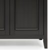 Amherst - Wide 4 Door Storage Cabinet - Hickory Brown - Image 4