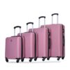 Luggage 4 Piece Lightweight Suitcase With Rotating Wheels, 24" And 28" With Tsa Lock, (16/20/24/28) - Pink - Image 16