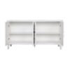 Accent Cabinet 4 Door Wooden Cabinet Sideboard Buffet Server Cabinet Storage Cabinet, For Living Room, Entryway, Hallway, Office, Kitchen And Dining Room - White Wash - Image 11