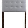 Twin Stylish Adjustable Headboard - Light Gray - Image 2