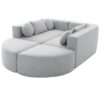 Boneless - Couch Modular Sectional Sofa With Deep Seating And Curved Design - Gray - Image 15