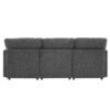 Sectional Sofa Modular Sofa U - Shaped Sofa Couch Sofa Bed L - Shaped Sofa With A Movable Ottoman And Two USB Ports For Living Room - Gray - Image 20