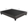 14" Twin Size Upholstered Platform Bed Base, Mattress Foundation - Dark Gray - Image 6