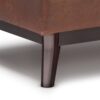 Owen - Tray Top Small Coffee Table Storage Ottoman - Distressed Saddle Brown - Image 5