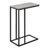 Accent Table, C - Shaped, Contemporary & Convenient Design - Gray - Image 8
