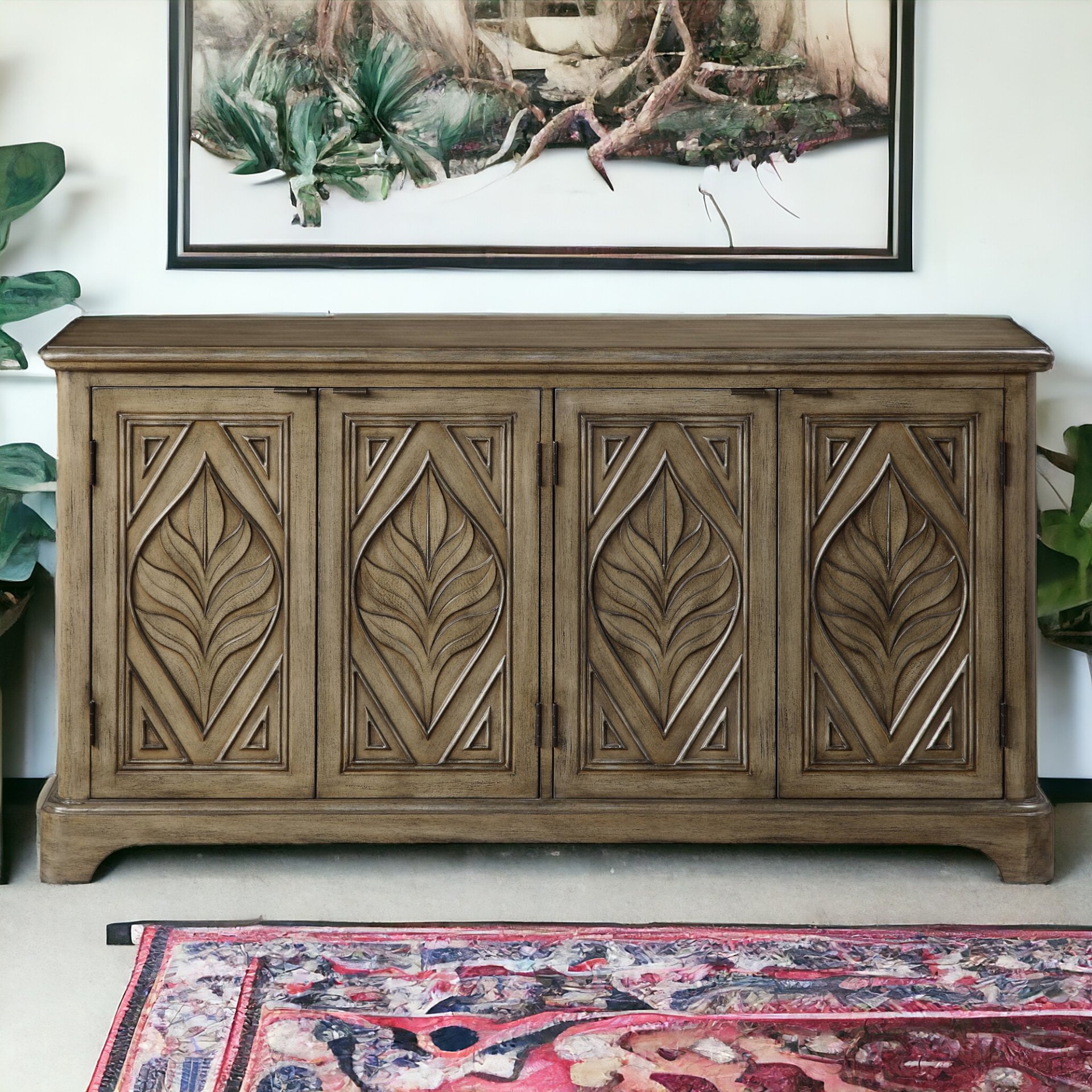 Orana - Console Cabinet - Oak - Image 10