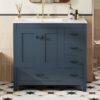 Bathroom Vanity With Sink Combo, Abundant Storage - Blue - Image 2