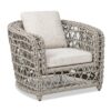 Everly - Frame Barrel Deep Seating Patio Arm Chair Axroma Olefin - Oat Beige - Image 2