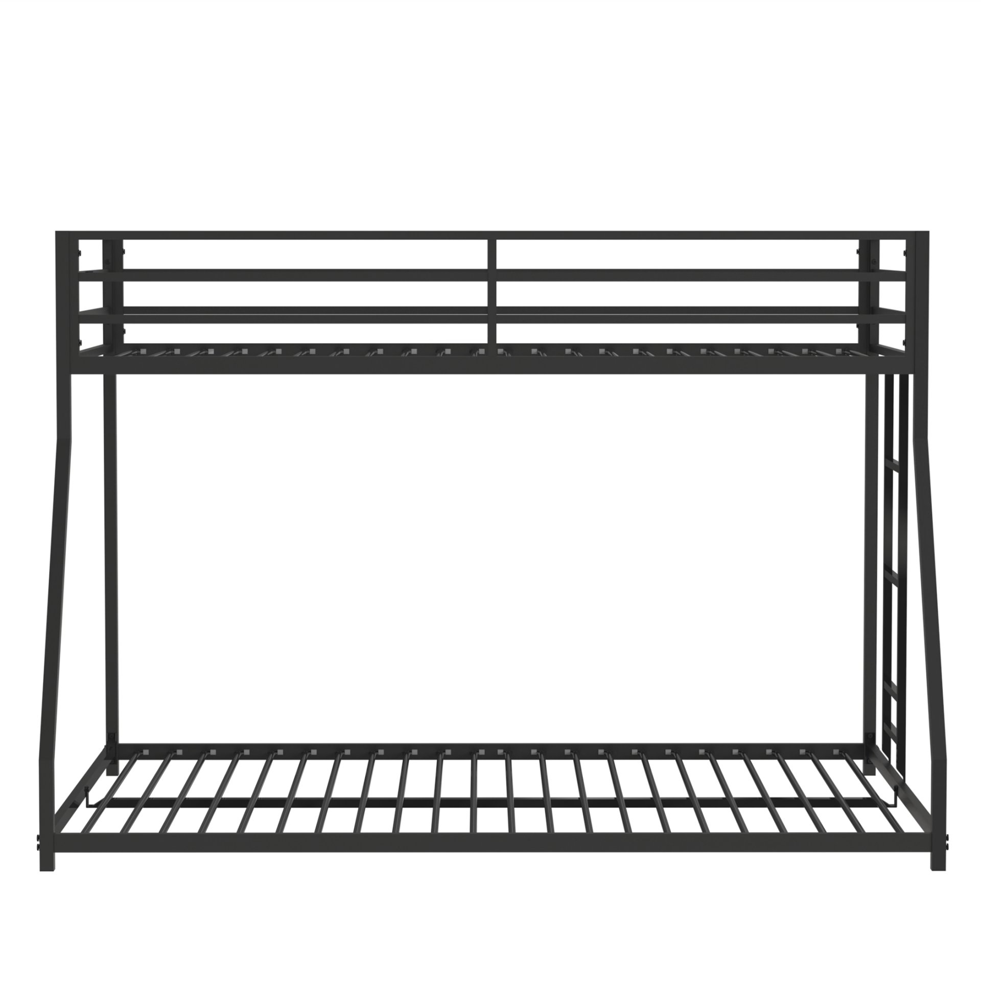 Adam - Twin Over Full Metal Bunk Bed - Black Metal - Image 4