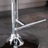 Swivel Velvet Barstools Adjusatble Seat Height From 25-33", Modern Upholstered Chrome Base Bar Stools With Backs Comfortable Tufted For Home Pub And Kitchen Island (Set of 2) - Black - Image 13