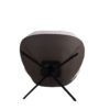 360° Swivel Office Chair, Modern Chenille Chair With And Metal Base Frame, No Wheels, Accent Chair - White - Image 16