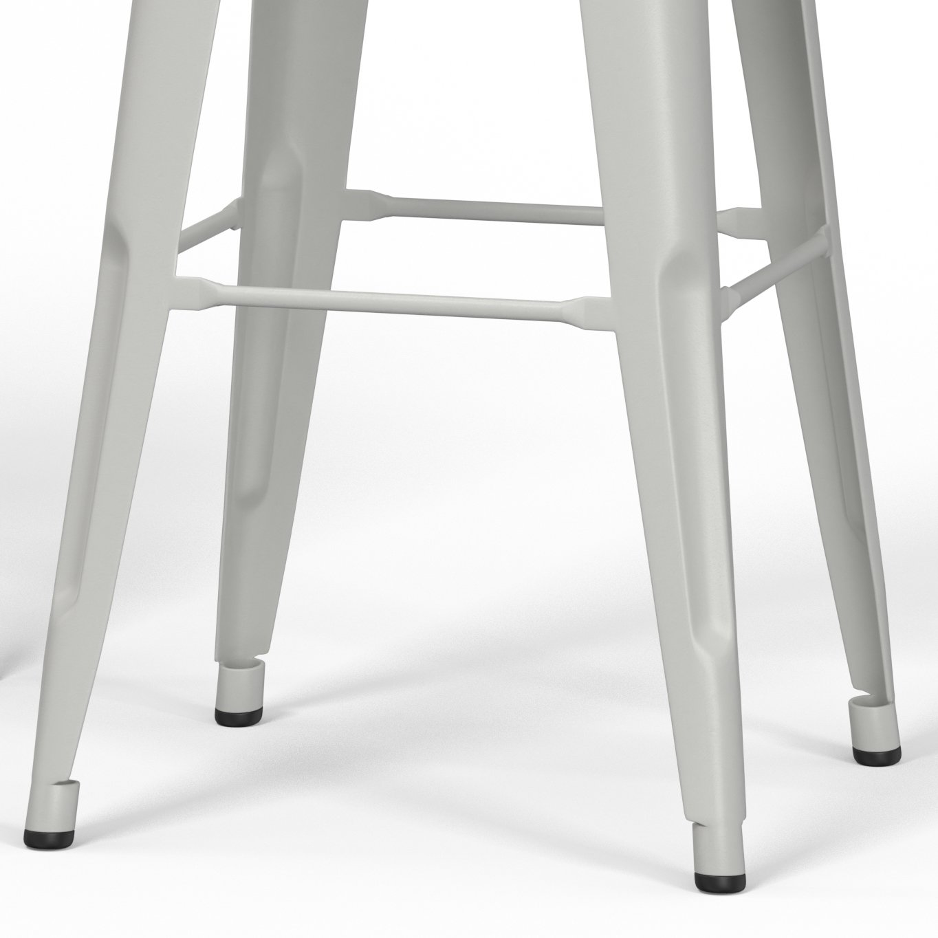 Fletcher - Metal Counter Height Stool (Set of 2) - White - Image 4