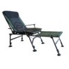 Camping Lounge Chair With Detachable Footrest, Portable Folding Reclining Camping Chair With Adjustable Backrest For Indoor And Outdoor Camping Beach Hiking Fishing - Green / Black - Image 8