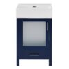 Bathroom Vanity With Ceramic Sink And Ample Storage, Ideal For Small Bathrooms - Blue - Image 5