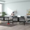 Full Over Full Bunk Bed With Ladder For Bedroom - Espresso - Image 14