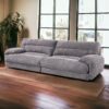 Cadenza - Corduroy Loveseat - Gray - Image 9