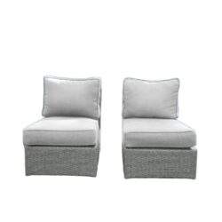 Patio Chair With Cushions - Gray Mix
