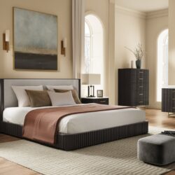 Clayten - Queen 3 Pieces Bedroom Set (Bed With Nightstand And Chest) - Espresso