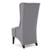 Alight - Upholstered Dining Chair With High Back And Birch Wood Legs - Light Gray - Image 9