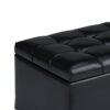Sienna - Storage Ottoman Bench - Midnight Black - Image 4