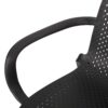 Roxanne - Outdoor Stacking Dining Armchair (Set of 2) - Black - Image 11