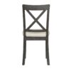 5 Pieces Dining Table And Chairs Set For 4 Persons, Kitchen Room Solid Wood Table With 4 Chairs - Gray - Image 19