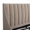 Aspen - King Vertical Tufted Headboard Platform Bed Set - Mink Beige - Image 9