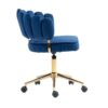 Modern Home Office Desk Chair With Adjustable Height And Swivel Wheels - Navy - Image 15