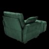 Ergonomic Single Seater Sofa With Ottoman, High Resilience Support Cushions, Modern Lounge Chair - Green - Image 7