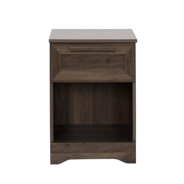 Broxon - 1 Drawer Nightstand - Walnut