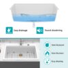 33 X 22" Granite Composite Quartz Kitchen Sink With Workstation Features And Drop In Design - White - Image 7