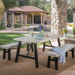 Bettina - Dining Set 3 Pieces - Gray