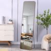 4Th Generation Floor Standing Full Length Mirror Wall Mounted Glass - Transparent - Image 2