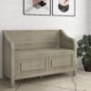Connaught - Entryway Storage Bench - Distressed Gray - Image 7