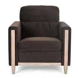 1 Seater Sofa For Living Room - Brown