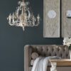 Large Wooden Wall Art Panels With Distressed Round Mirror Accents (Set of 2) - White - Image 4