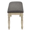 Bench, Rectangular, Upholstered, Transitional - Gray - Image 9