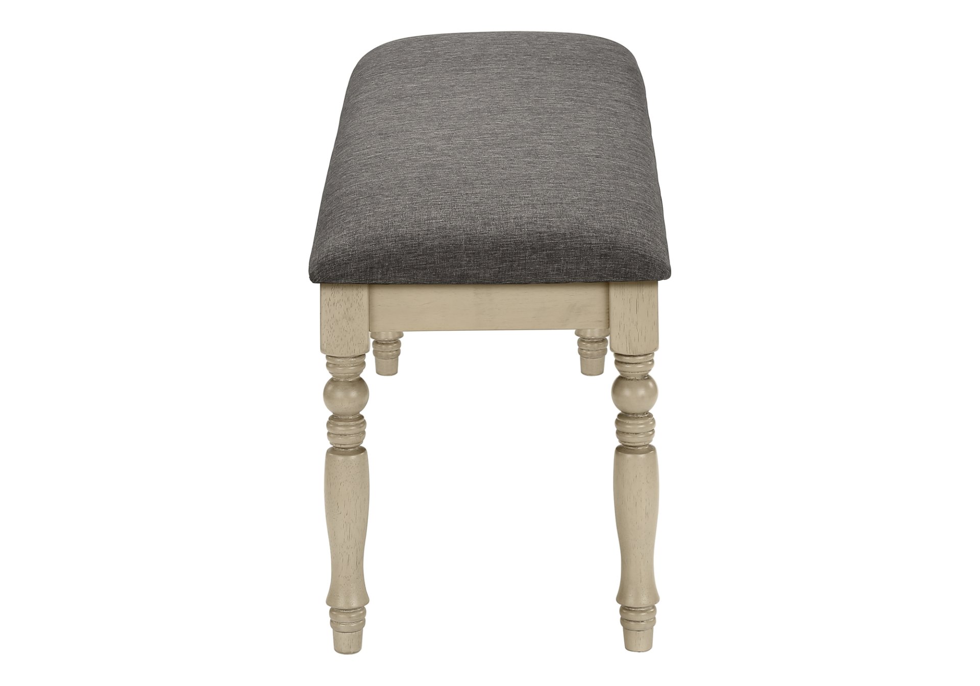 Bench, Rectangular, Upholstered, Transitional - Gray - Image 9