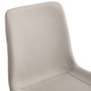 Chic Dining Chair With Black Metal Legs And Curved Widened Cushion Design (Set of 6) - Light Gray - Image 12