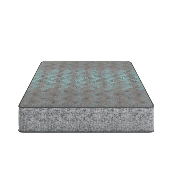 Comfort Care - 9" Queen Size, 2 Sided Foam Core Mattress, Medium Comfort - Gray / Blue