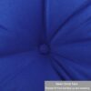 2 Piece High Back Patio Chair Cushion Set, Tufted Adirondack And Rocking Chair Cushions For Garden, Porch Or Office Use - Blue - Image 7