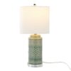 Casa - Contemporary Table Lamp (Set of 2) - Sage Green Crackle / Polished Nickel / White - Image 3