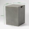 Modern Square Propane Tank Cover Holder With Multi Functional Utility - Gray - Image 8