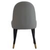 Modern Sponge-Filled Dining Chair, Solid Wood Metal Legs, Suitable For Restaurants, Living Rooms And Rooms (Set of 2) - White / Gray - Image 15