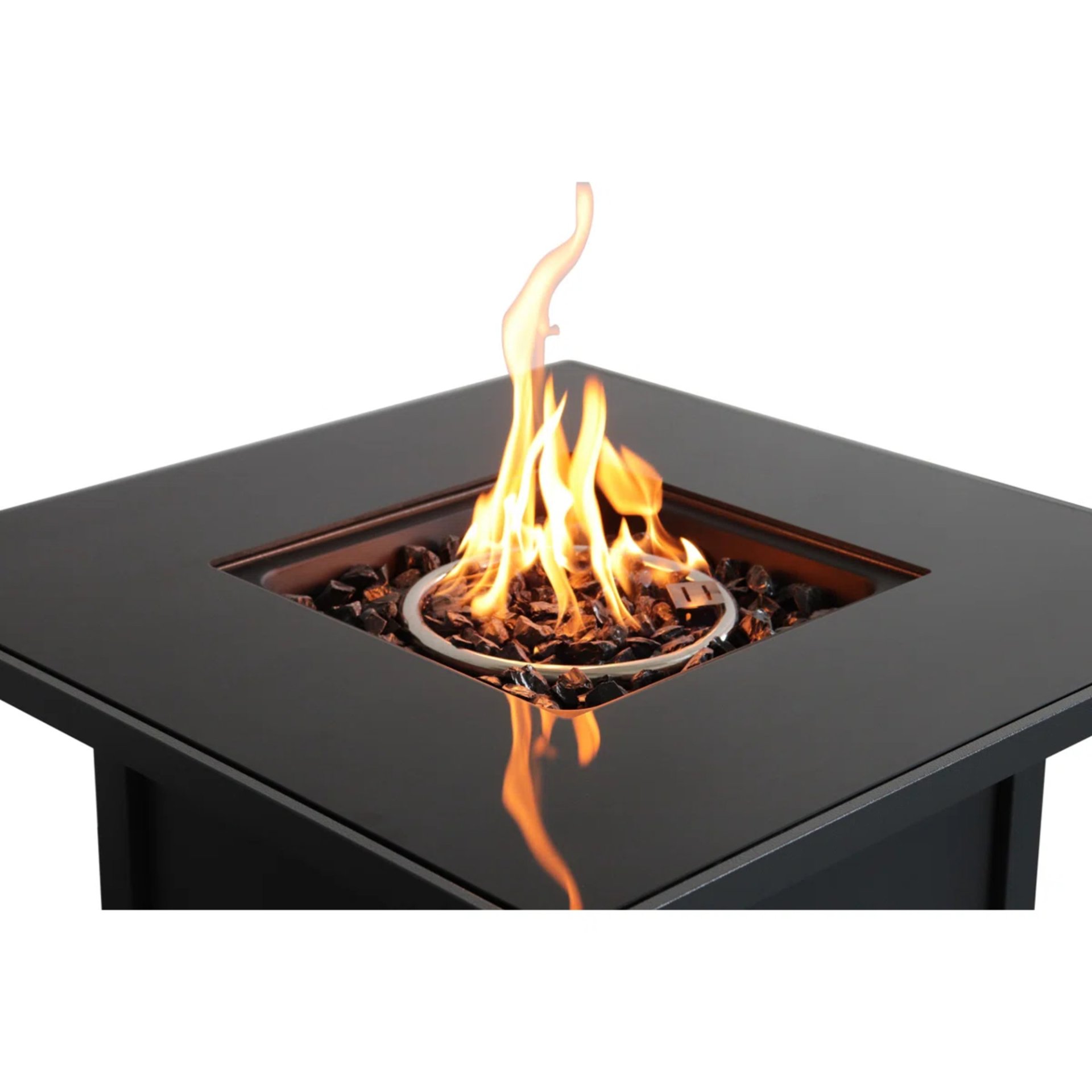 Powder Coated Fire Pit With Lid - Black - Image 7