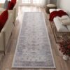 Payas - 2' X 8' Traditional Runner Rug - Brown / Beige - Image 2