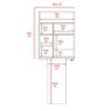 Wall Foldable Table With Multiple Shelves - White - Image 8
