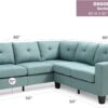 Newbury - Sectional - Teal - Image 6