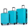 3 Piece Luggage Sets Lightweight Suitcase With Two Hooks, Spinner Wheels, Tsa Lock, (20/24/28) - Turquoise - Image 11